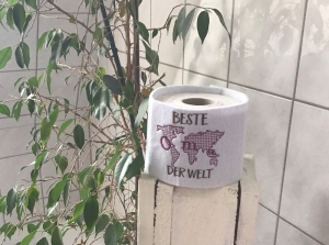 ToilettenpapierBanderole ❤️ KlopapierBanderole ❤️ Freche Sprüche ❤️ Geschenk  ❤️ Unikat - Beste Oma der Welt  - Handarbeit kaufen