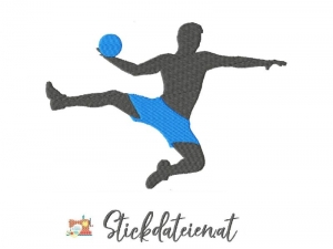 Stickdatei Handball, Ballsport Stickdatei, Stickdatei in 3 Größen - Handarbeit kaufen