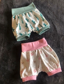 Baby Shorts kurze Pumphosen Sommerhosen handmade Jersey neu - Handarbeit kaufen