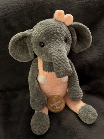 Kuscheltier Häkeltier Elefant handmade Geschenk Geburt Mädchen neu - Handarbeit kaufen