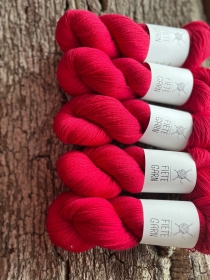 Fietegarn  ★  Pure Merino  ★ seidenweich★ Handgefärbte Wolle ★ Rot - Handarbeit kaufen