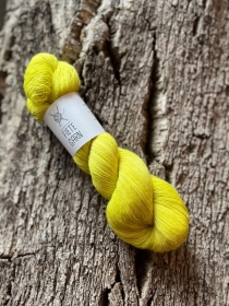 Fietegarn★ Merino Lace ★ Single Garn ★ Handgefärbte Wolle -Yellow - Handarbeit kaufen