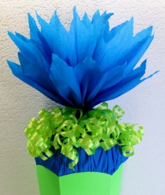 Schultüte Zuckertüte Rohling zum selbst verzieren Rohling 70 75 80 85 90 100 cm für Jungs HANDARBEIT blau leuchtgrün silber - Handarbeit kaufen