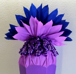 Schultüte Zuckertüte Rohling zum selbst verzieren Rohling 70 75 80 85 90 100 cm für Mädchen HANDARBEIT lila silber dunkelblau - Handarbeit kaufen