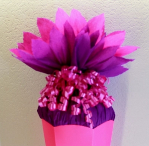 Schultüte Zuckertüte Rohling zum selbst verzieren Rohling 70 75 80 85 90 100 cm für Mädchen HANDARBEIT pink lila leuchtpink - Handarbeit kaufen