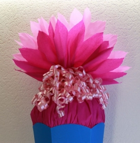 Schultüte Zuckertüte Rohling zum selbst verzieren Rohling 70 75 80 85 90 100 cm für Mädchen HANDARBEIT blau pink rosa - Handarbeit kaufen