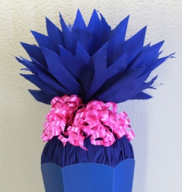Schultüte Zuckertüte Rohling zum selbst verzieren Rohling 70 75 80 85 90 100 cm für Mädchen HANDARBEIT dunkelblau pink - Handarbeit kaufen