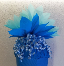 Schultüte Zuckertüte Rohling zum selbst verzieren Rohling 70 75 80 85 90 100 cm für Mädchen HANDARBEIT blau hellblau - Handarbeit kaufen