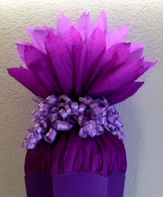 Schultüte Zuckertüte Rohling zum selbst verzieren Rohling 70 75 80 85 90 100 cm für Mädchen HANDARBEIT lila violett - Handarbeit kaufen