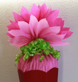 Schultüte Zuckertüte Rohling zum selbst verzieren Rohling 70 75 80 85 90 100 cm / 1m für Mädchen HANDARBEIT rot pink rosa hellgrün - Handarbeit kaufen