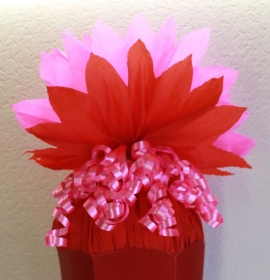 Schultüte Zuckertüte Rohling zum selbst verzieren Rohling 70 75 80 85 90 100 cm / 1m für Mädchen HANDARBEIT rot rosa - Handarbeit kaufen