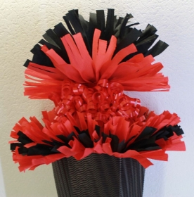 Schultüte Zuckertüte Rohling zum selbst verzieren Rohling 70 75 80 85 90 100 cm / 1m für Mädchen HANDARBEIT rot schwarz  - Handarbeit kaufen