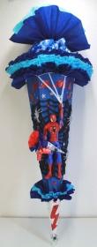 Schultüte Zuckertüte SPIDER-MAN für Jungen VERSANDBEREIT in blau rot silber
