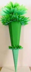 Schultüte Zuckertüte Rohling zum selbst verzieren Rohling 70 75 80 85 90 100 cm / 1m für Jungen HANDARBEIT grün mintgrün - Handarbeit kaufen