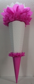 Schultüte Zuckertüte Rohling zum selbst verzieren Rohling 70 75 80 85 90 100 cm / 1m für Mädchen HANDARBEIT violett mintgrün (Kopie id: 100334750) - Handarbeit kaufen
