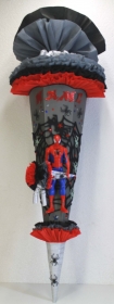 Schultüte Zuckertüte SPIDER-MAN für Jungen VERSANDBEREIT in schwarz rot grau - Handarbeit kaufen