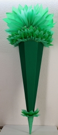 Schultüte Zuckertüte Rohling zum selbst verzieren Rohling 70 75 80 85 90 100 cm / 1m für Jungen HANDARBEIT grün mintgrün - Handarbeit kaufen
