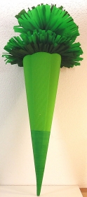 Schultüte Zuckertüte Rohling zum selbst verzieren Rohling 70 75 80 85 90 100 cm / 1m für Jungen HANDARBEIT grün dunkelgrün - Handarbeit kaufen