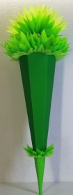 Schultüte Zuckertüte Rohling zum selbst verzieren Rohling 70 75 80 85 90 100 cm / 1m für Jungen HANDARBEIT grün hellgrün - Handarbeit kaufen