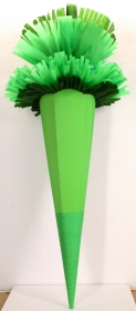 Schultüte Zuckertüte Rohling zum selbst verzieren Rohling 70 75 80 85 90 100 cm / 1m für Jungen HANDARBEIT dunkelgrün grün - Handarbeit kaufen