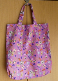 Wendetasche Einkaufstasche Baumwolltasche rosa mit Urlaubssymbole England - Handarbeit kaufen