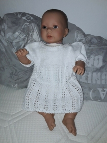 weißes Babykleid in Gr. 62
