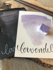 Lavendel Shimmer Watercolor, Aquarell, halber Topf