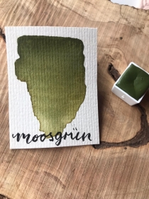 Moosgrün Watercolor, Aquarell, halber Napf 