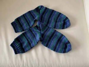 Gestrickte Socken für Männer/Jungen Größe 45
