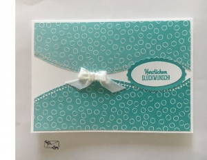 Glückwunschkarte zum ♡Geburtstag♡ Pastelltöne mit Grusstext Handgefertigt mit Stampin'Up Produkten  - Handarbeit kaufen
