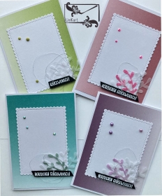Glückwunschkarten zum ♡Geburtstag♡ Pastelltöne mit Grusstext Handgefertigt mit Stampin'Up Produkten  - Handarbeit kaufen