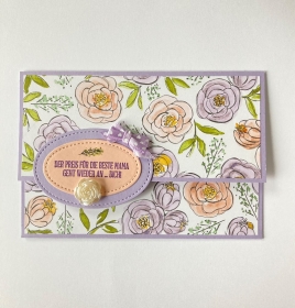 3D Geldkarte Gutscheinkarte Muttertag Geburtstagskarte  Stampin’Up Handarbeit  - Handarbeit kaufen