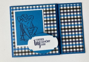  Männer Geldverpackung★ Geburtstagskarte ★ Gutscheinverpackung ★  - Blau/Grau/Weiß - Handarbeit kaufen