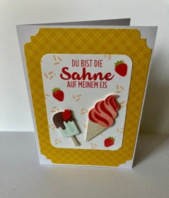 3D Valentinstag Liebeskarte Muttertag Grußkarte Handarbeit Stampin’Up - Handarbeit kaufen