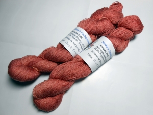 Lacegarn - Tuchgarn CoSi mit Seide, Merino- und Baumwolle - Rust brown - 800 m - schönes Maschenbild