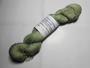 Lacegarn - Tuchgarn CoSi mit Seide, Merino- und Baumwolle - Sage green - 800 m - schönes Maschenbild