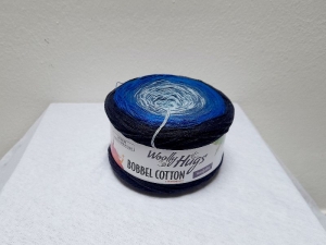 Woolly Hugs Bobbel Cotton Farbe 24 * ein toller dunkelblauer Farbverlauf *