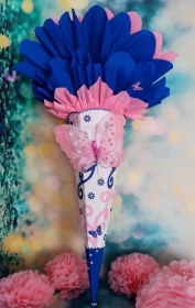   100 cm Schultüte Schmetterling  Zuckertüte Rohling für Mädchen