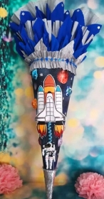 Schultüte Zuckertüte Space für Jungs  Rakete - Handarbeit kaufen