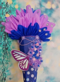 Schultüte Schmetterling  Zuckertüte   - Handarbeit kaufen
