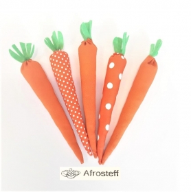 Deko Karotten aus Stoff, 5 Stoff Karotten, Osterdeko, Frühlingsdeko