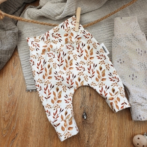  Baby Pants aus Jersey -Autum Leaves- Gr.56 