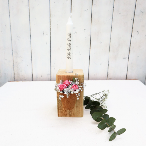 Kerzenhalter Kerzenständer Holz Kerze Blumen Geschenk für Geburtstagsgeschenk (Kopie id: 100322948) - Handarbeit kaufen