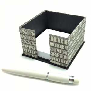 Zettelkasten Zettelbox Buchstaben - Buchbinderhandwerk