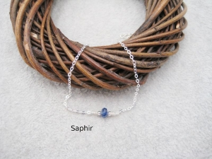 Saphir-Armband, Saphir Rondell, Saphir blau, 925 Silber, zierlich, Rosegold Filled, Gold Filled, Edelstein