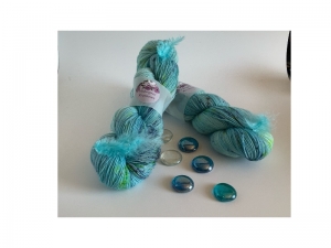 Sockenwolle 4-fach/handgefärbte Wolle/Fingeringgarn/Wolle mit Polyamid