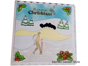 RESERVIERT Wanderkarte, Weihnachtskarte für den Mann, die Karte ist ca. 15 x 15 cm