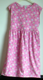 Baumwoll-Jersey-Kleid, Größe 98/104 - Handarbeit kaufen