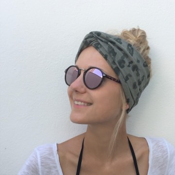 Turban Stirnband **LEOPRINT** Animalprint Handarbeit von zimtbluete 2477.180716.124719_2018-07-3013.17.262