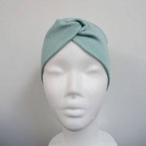 MINT Stirnband Turbanstyle mit Bandeau Rippenjersey von zimtblüte kaufen  - Handarbeit kaufen